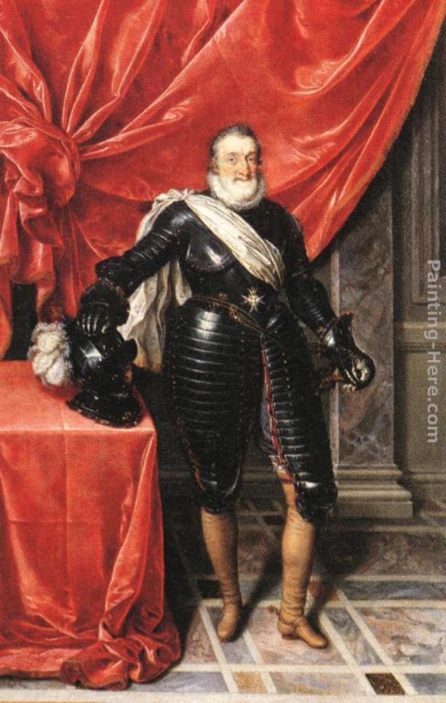 Henry IV, King of France in Armour painting - Frans Pourbus the Younger Henry IV, King of France in Armour art painting